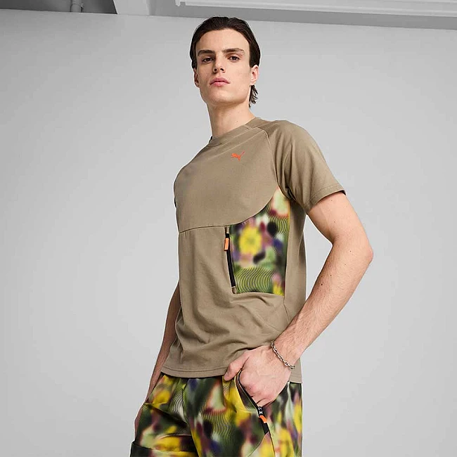 МЪЖКА ТЕНИСКА PUMA 62962083 HOOPS X PUMATECH GRAPHIC TEE КАФЯВА