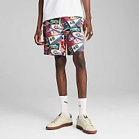 МЪЖКИ КЪСИ ПАНТАЛОНИ PUMA 62963046 WARDROBE ESS SPORTS LEGACY AOP RELAXED SHORTS 6IN WV СИНИ