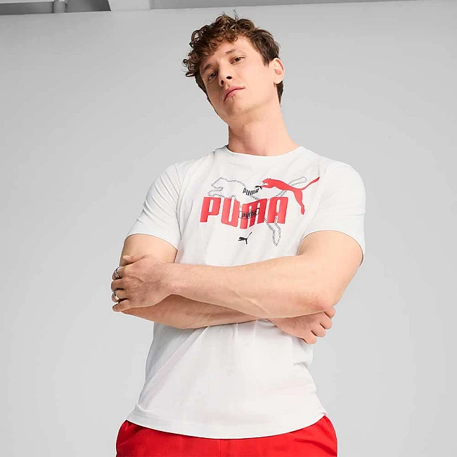 МЪЖКА ТЕНИСКА PUMA 68467102 ESS LOGO LAB SUMMER TEE БЯЛА