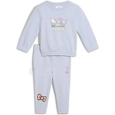 БЕБЕШКИ СПОРТЕН ЕКИП ЗА МОМИЧЕ PUMA X HELLO KITTY & FRIENDS 63006547 MINICATS CREW SET INF TR СВЕТЛОСИН