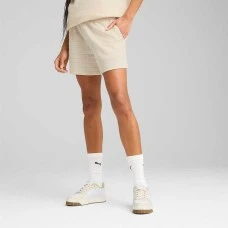 ДАМСКИ КЪСИ ПАНТАЛОНИ PUMA 68502887 ESS ELEVATED MID-RISE STRUCTURED SHORTS 5IN БЕЖОВИ