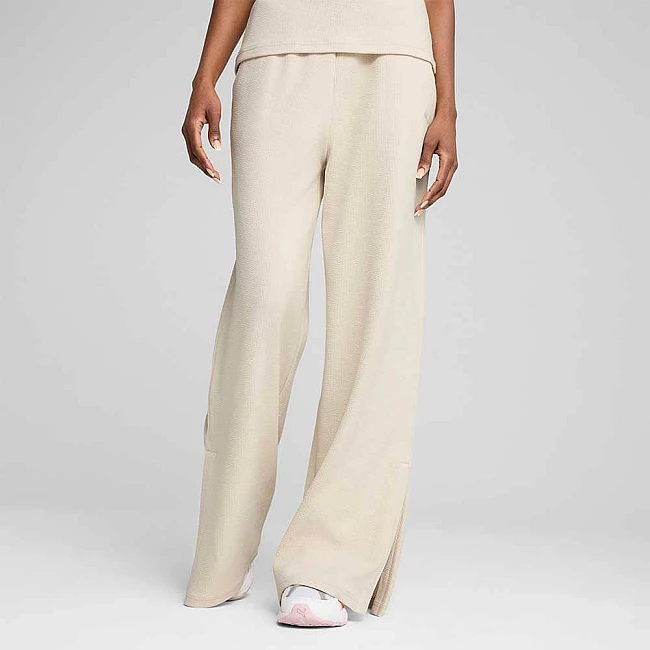 ДАМСКО ДОЛНИЩЕ PUMA 68506187 HER HIGH-WAIST SWEATPANTS TR OP БЕЖОВО
