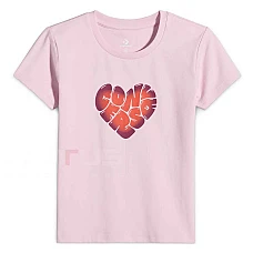 ДАМСКА ТЕНИСКА CONVERSE 10028331-A01 HEART GRAPHIC TEE РОЗОВА