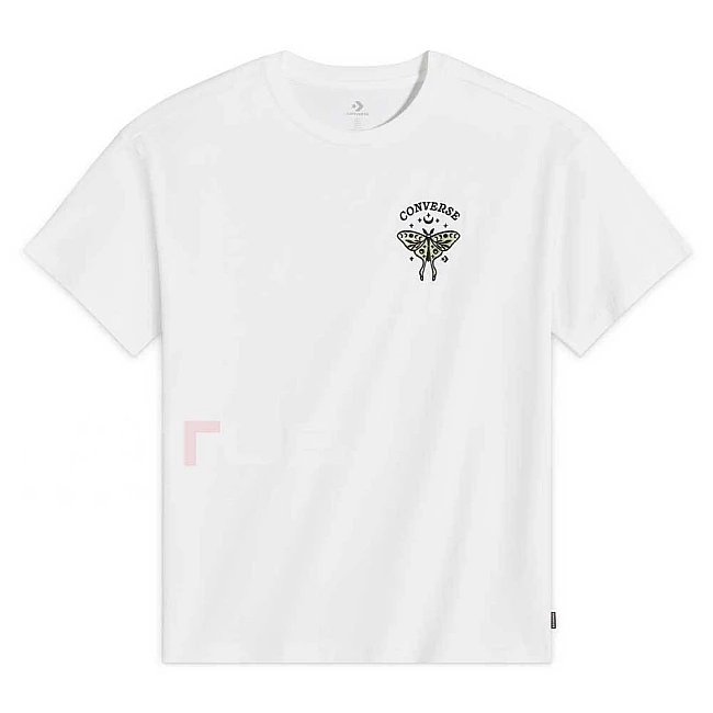 ДАМСКА ТЕНИСКА CONVERSE 10028337-A01 MYSTIC BUTTERFLY TEE БЯЛА