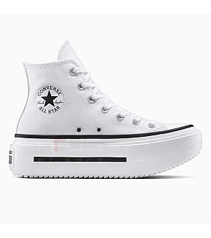 ДАМСКИ КЕЦОВЕ CONVERSE A12976C CHUCK TAYLOR ALL STAR LIFT DOUBLE STACK БЕЛИ