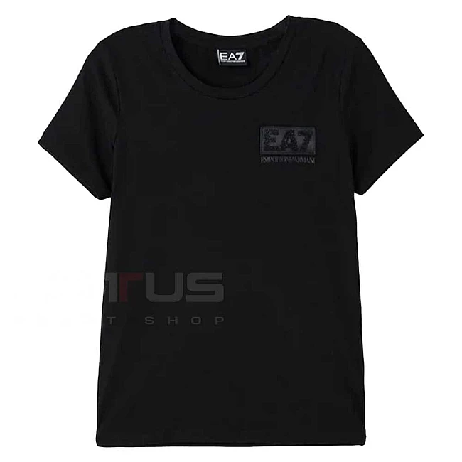 ДАМСКА ТЕНИСКА EA7 EMPORIO ARMANI 7W000492-UC001 LOGO SERIES W TEE SS CRYSTAL ЧЕРНА