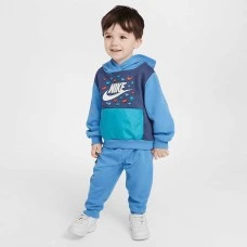 ДЕТСКИ СПОРТЕН ЕКИП ЗА МОМЧЕ NIKE 76M668-UAV KEEP CLIMBING FT PO SET СИН