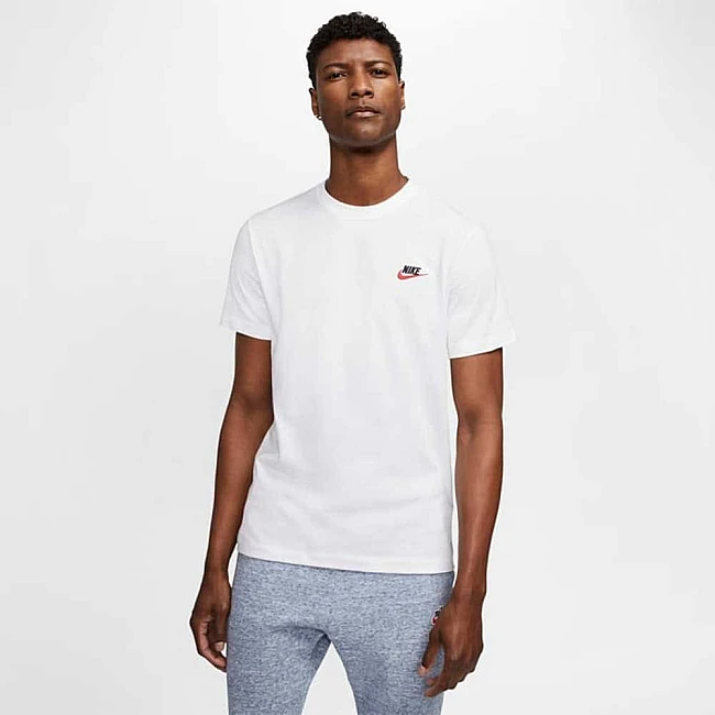 МЪЖКА ТЕНИСКА NIKE NSW CLUB TEE WHITE