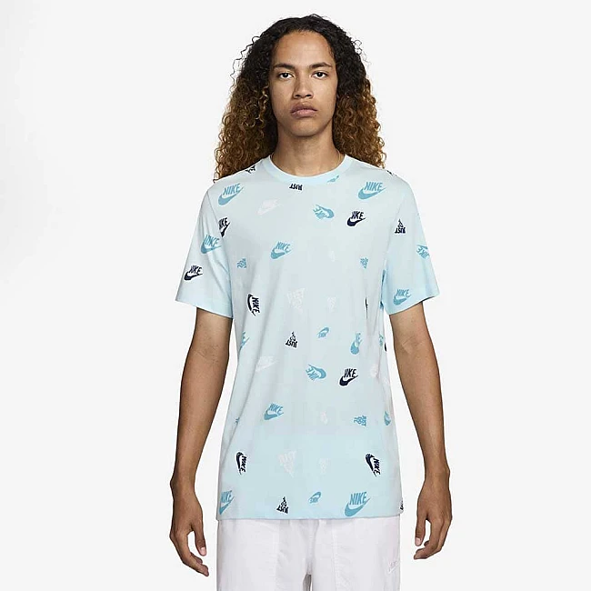 МЪЖКА ТЕНИСКА NIKE HJ0561-474 NSW TEE 12MO AOP СВЕТЛОСИНЯ