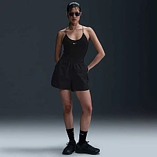 ДАМСКИ КЪСИ ПАНТАЛОНИ NIKE HJ0721-010 NSW CHLL PPLN HR 4IN SHORT ЧЕРНИ