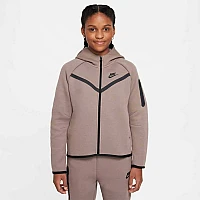 ДЕТСКО ГОРНИЩЕ ЗА МОМИЧЕ NIKE HV8695-214 NSW TCH FLC HD FZ LS PD СВЕТЛОКАФЯВО