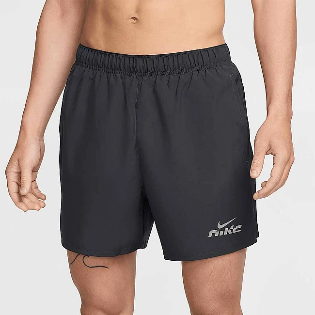 МЪЖКИ КЪСИ ПАНТАЛОНИ NIKE IB4129-070 DF CHLLGR 5IN BF FLASH SHORT ТЪМНОСИВИ