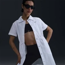 ДАМСКА РОКЛЯ NIKE HJ1144-100 NSW EVRYTHNG WVN SS MINI DRS БЯЛА