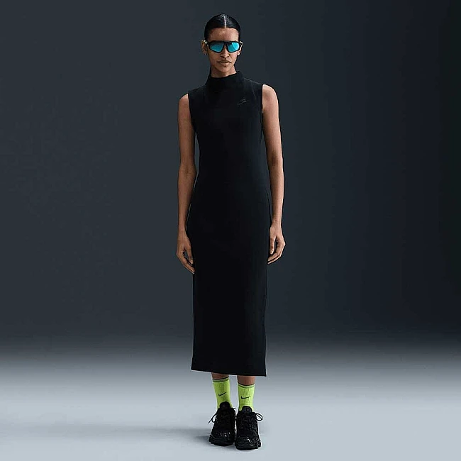 ДАМСКА РОКЛЯ NIKE HJ1385-010 NSW TCH FLC MAXI TANK DRESS ЧЕРНА