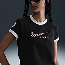 ДАМСКА ТЕНИСКА NIKE HQ1707-010 NSW CLUB SS TEE MOTO RGR ЧЕРНА
