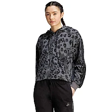 ДАМСКО ГОРНИЩЕ ADIDAS JM1859 AOP FT FZ СИВО/ЧЕРНО