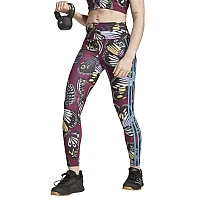 ДАМСКИ КЛИН ADIDAS JL8627 FARM LEGGINGS ЧЕРЕН/ЧЕРВЕН/ЛИЛАВ