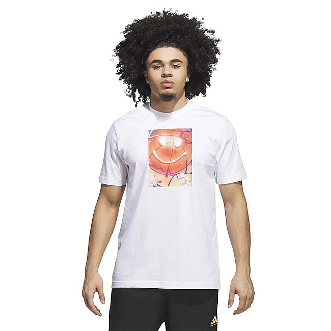 МЪЖКА ТЕНИСКА ADIDAS JV8433 SPOTLIGHT TEE 2 БЯЛА