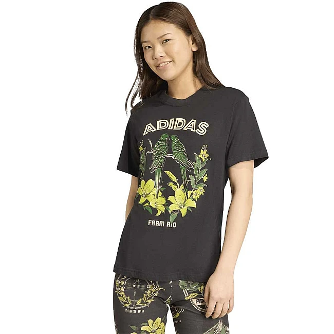 ДАМСКА ТЕНИСКА ADIDAS JV8609 FARM GFX TEE 2 ЧЕРНА