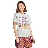 ДАМСКА ТЕНИСКА ADIDAS JV8610 FARM GFX TEE 2 СВЕТЛОСИВА