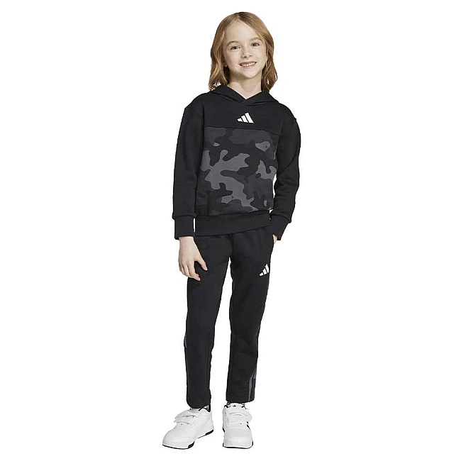 ДЕТСКИ СПОРТЕН ЕКИП ЗА МОМЧЕ ADIDAS JW2475 CAMO FL SET ЧЕРЕН
