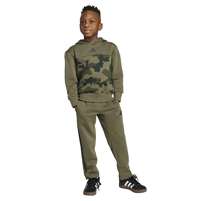 ДЕТСКИ СПОРТЕН ЕКИП ЗА МОМЧЕ ADIDAS JW2476 CAMO FL SET МАСЛИНЕНО ЗЕЛЕН