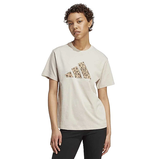 ДАМСКА ТЕНИСКА ADIDAS JM4423 ANIMAL TEE БЕЖОВА