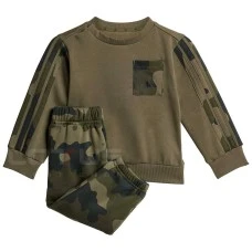 БЕБЕШКИ СПОРТЕН ЕКИП ЗА МОМЧЕ ADIDAS JN2223 CAMO FL SET МАСЛИНЕНО ЗЕЛЕН