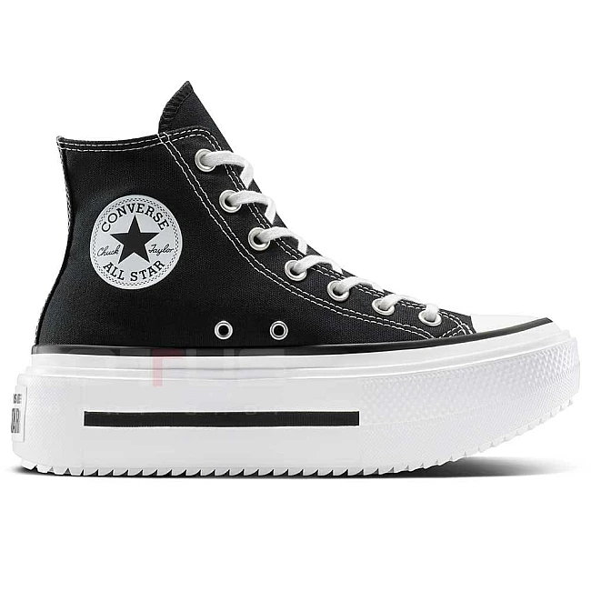 ДАМСКИ КЕЦОВЕ CONVERSE A12975C CHUCK TAYLOR ALL STAR LIFT DOUBLE STACK ЧЕРНИ