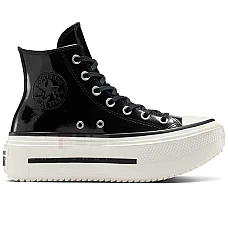 ДАМСКИ КЕЦОВЕ CONVERSE A12977C CHUCK TAYLOR ALL STAR LIFT DOUBLE STACK LTHR ЧЕРНИ