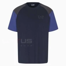 МЪЖКА ТЕНИСКА EA7 EMPORIO ARMANI 7M000942-UB102 ATHLETIC COLOUR BLOCK TEE SS 2 ТЪМНОСИНЯ