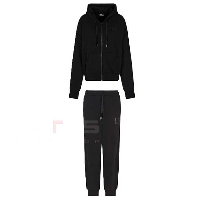 ДАМСКИ СПОРТЕН ЕКИП EA7 EMPORIO ARMANI 7W000420-UC001 VISIBILITY T-SUIT FZ CH ЧЕРЕН