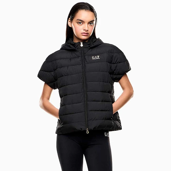 ДАМСКИ ЕЛЕК EA7 EMPORIO ARMANI 7W000477-UC001 CORE LADY ECO DOWN JACKET LIGHT PADDED HO SS ЧЕРЕН