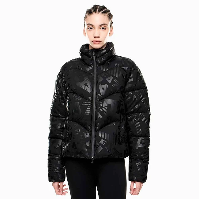 ДАМСКО ЯКЕ EA7 EMPORIO ARMANI 7W000654-FC202 BOMBER JACKET EXTRA PADDED MONOGRAM ЧЕРНО