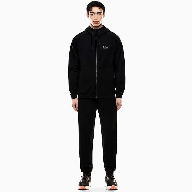 МЪЖКИ СПОРТЕН ЕКИП EA7 EMPORIO ARMANI 7M000665-UC001 NATURAL VENTUS T-SUIT HOODIE FZ CH ЧЕРЕН