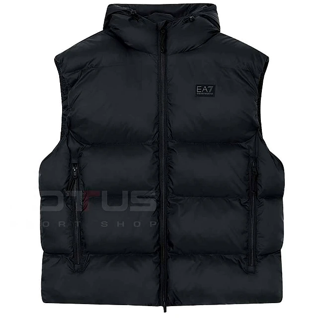 МЪЖКИ ЕЛЕК EA7 EMPORIO ARMANI 7M000693-UC001 POLAR VEST BIG LOGO ЧЕРЕН