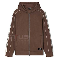 МЪЖКО ГОРНИЩЕ EA7 EMPORIO ARMANI 7M000973-U6063 LOGO SERIES TAPE HOODIE FZ BR КАФЯВО