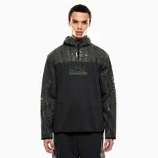 МЪЖКИ СУИТШЪРТ EA7 EMPORIO ARMANI 7M001131-U8117 GRAPHIC SERIES M HOODIE HZ CO MONOGRAM INFILL ТЪМНОСИВ