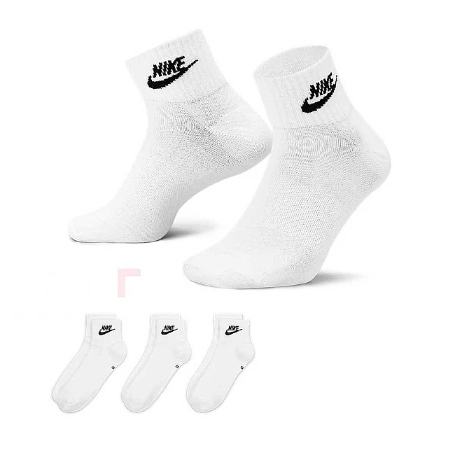 ЧОРАПИ NIKE DX5074-101 NSW EVERYDAY ESSENTIAL ANKLE 3PR БЕЛИ