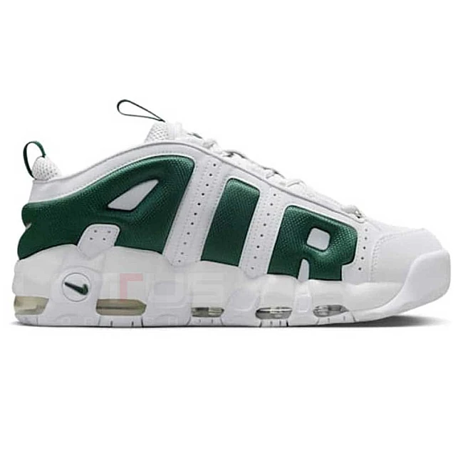 МЪЖКИ ОБУВКИ NIKE FZ3055-102 AIR MORE UPTEMPO LOW БЕЛИ/ЗЕЛЕНИ