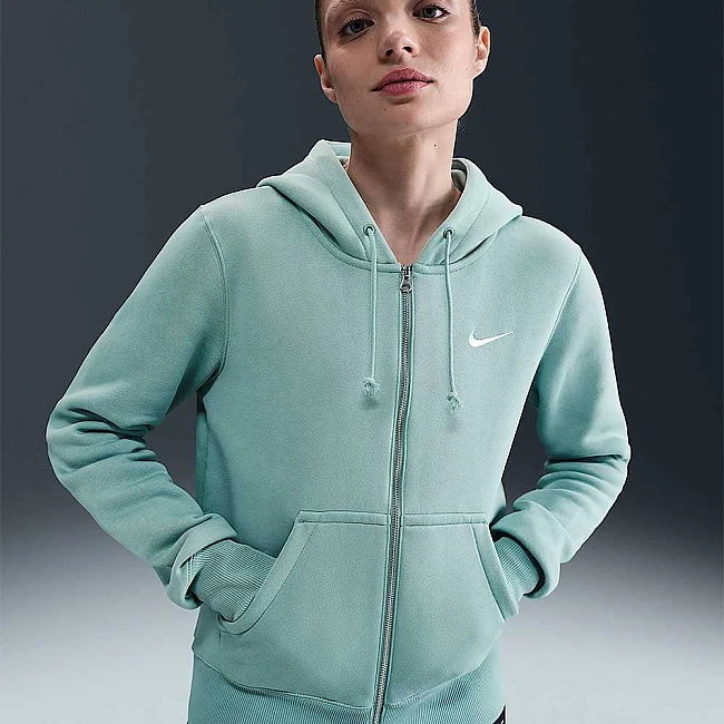 ДАМСКО ГОРНИЩЕ NIKE HJ0995-017 NSW PHNX FLC STD FZ HDY ЗЕЛЕНО