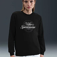 ДАМСКА БЛУЗА NIKE HV2342-010 NSW CLUB FLC GX STD CREW ЧЕРНА