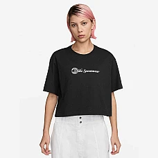 ДАМСКА ТЕНИСКА NIKE HV4947-010 NSW CLUB SS CROP TEE CC ЧЕРНА