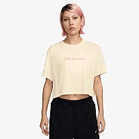 ДАМСКА ТЕНИСКА NIKE HV4947-110 NSW CLUB SS CROP TEE CC БЕЖОВА