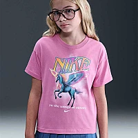 ДЕТСКА ТЕНИСКА ЗА МОМИЧЕ NIKE HV5725-646 NSW TKE FLGHT PHOTO TEE РОЗОВА