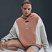 ДАМСКИ СУИТШЪРТ NIKE IH8516-688 NSW PHNX FLC REMIX OOS HDY РОЗОВО ЗЛАТО