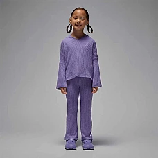 ДЕТСКИ СПОРТЕН ЕКИП ЗА МОМИЧЕ NIKE 35F205-PAP JORDAN HEIR TO THE CROWN RIB PO S ЛИЛАВ