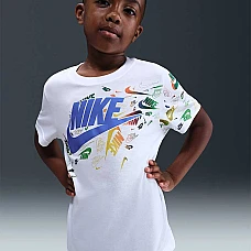 ДЕТСКА ТЕНИСКА ЗА МОМЧЕ NIKE 86N210-001 CLUB REVEALED SS TEE БЯЛА