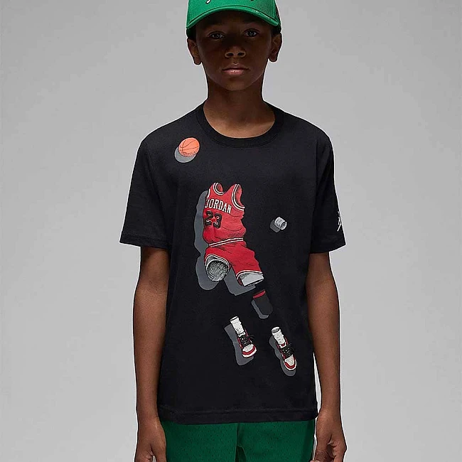 ДЕТСКА ТЕНИСКА ЗА МОМЧЕ NIKE 95F159-023 JORDAN GHOST MAN SS-TEE ЧЕРНА