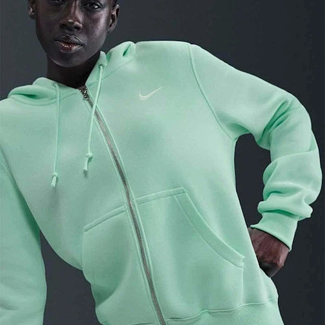 ДАМСКО ГОРНИЩЕ NIKE HJ0995-353 NSW PHNX FLC STD FZ HDY СВЕТЛОЗЕЛЕНО